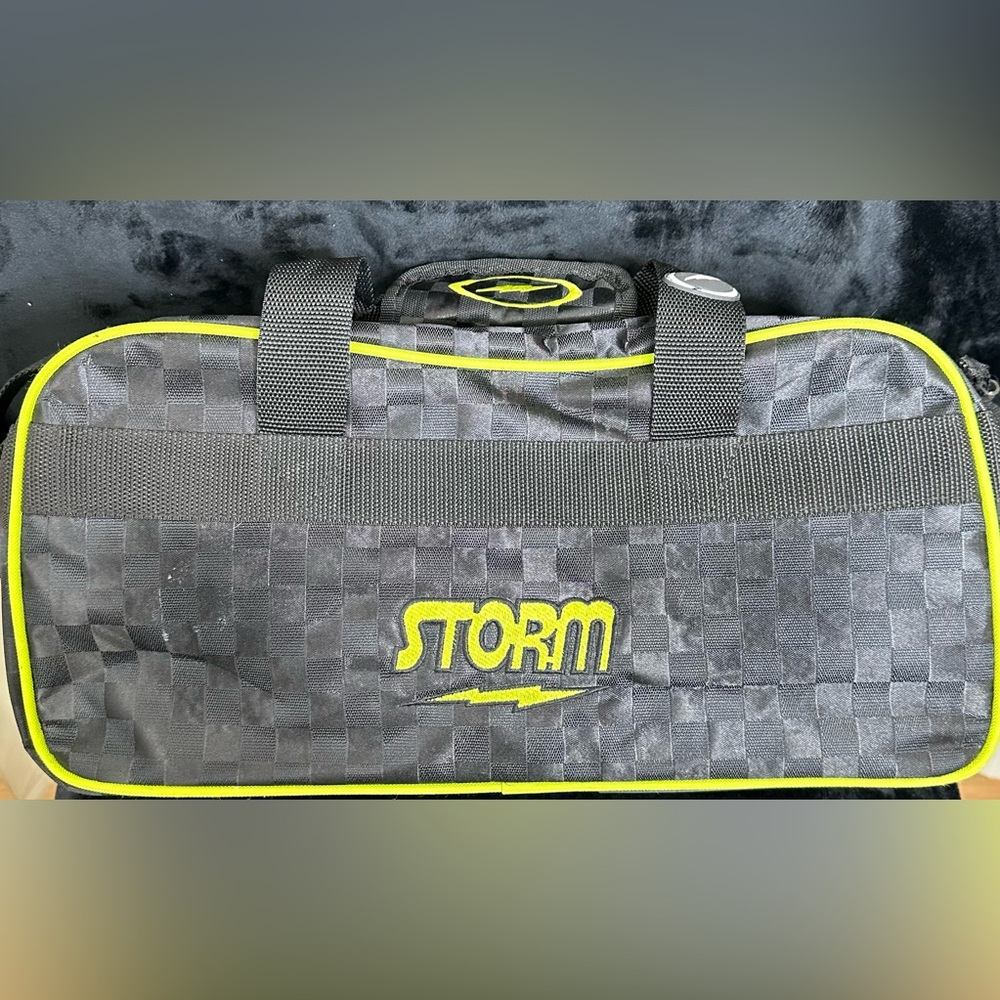 Storm Checkered Black and Yellow Bag